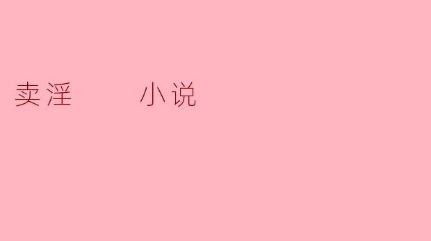 卖淫  小说